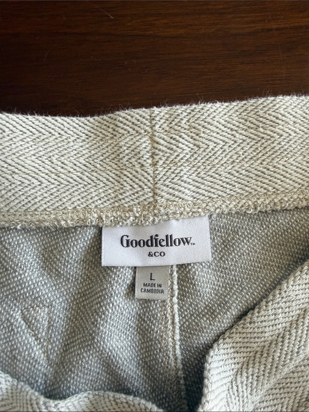 Goodfellow & Co Men's Light Cream Knit Joggers
